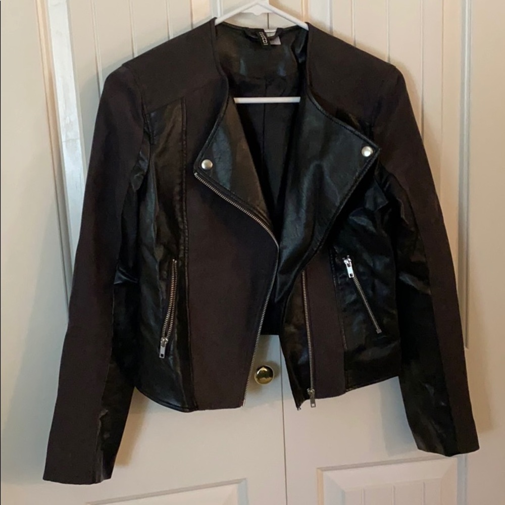 H&M faux leather jacket